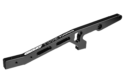 Team Corally - Chassis Brace V2 - Rear - Swiss Made 7075 T6 - Hard Anodised - Black - Made In Italy - fits Kronos - Shogun - 1pc