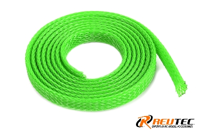 Revtec - Kabel-Schutzhülse - Geflochten - 6mm - Neon Grün - 1m