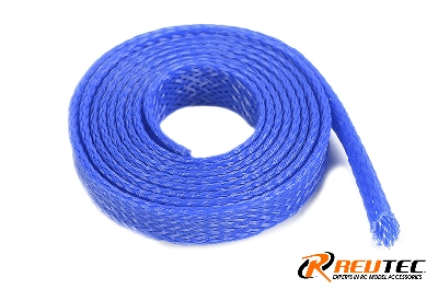 Revtec - Kabel-Schutzhülse - Geflochten - 10mm - Blau - 1m