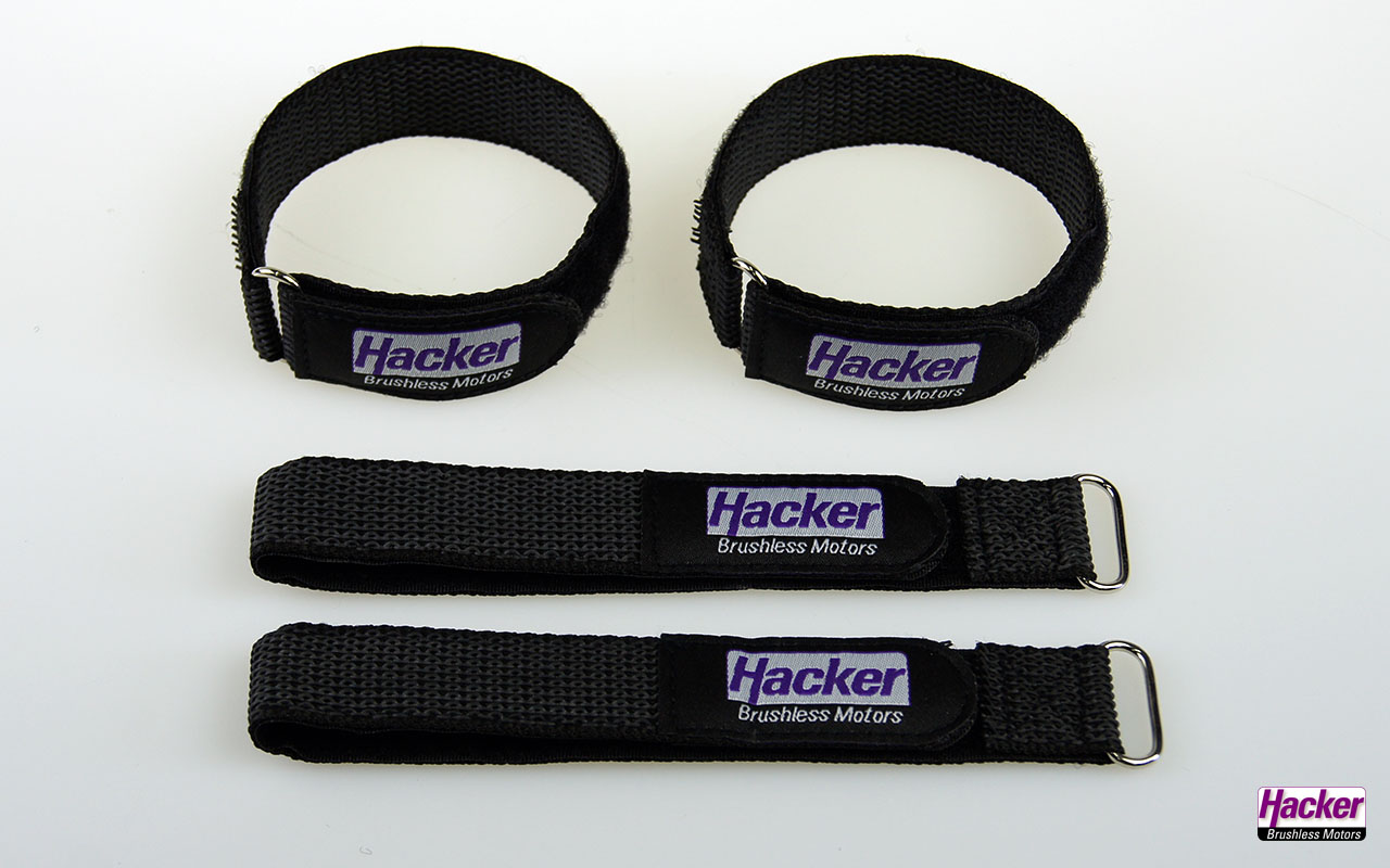 Hacker Klettband-Gurt gummiert 25x300mm (4)