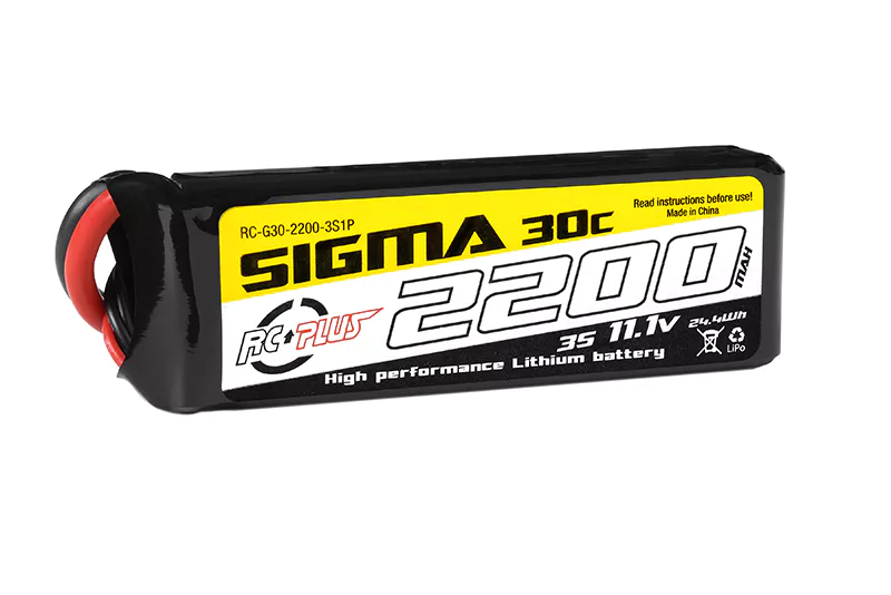 RC Plus – Li-Po-Akku – Sigma 30C – 2200 mAh – 3S1P – 11,1 V – XT-60