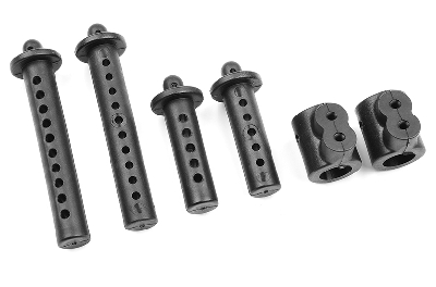 Team Corally - Körperhalterung verstellbar - Front - Composite