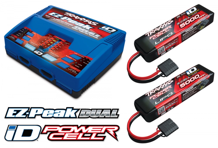 Ladegerät EZ-Peak Dual 8A und 2x3S 5000mAh Akku Combo